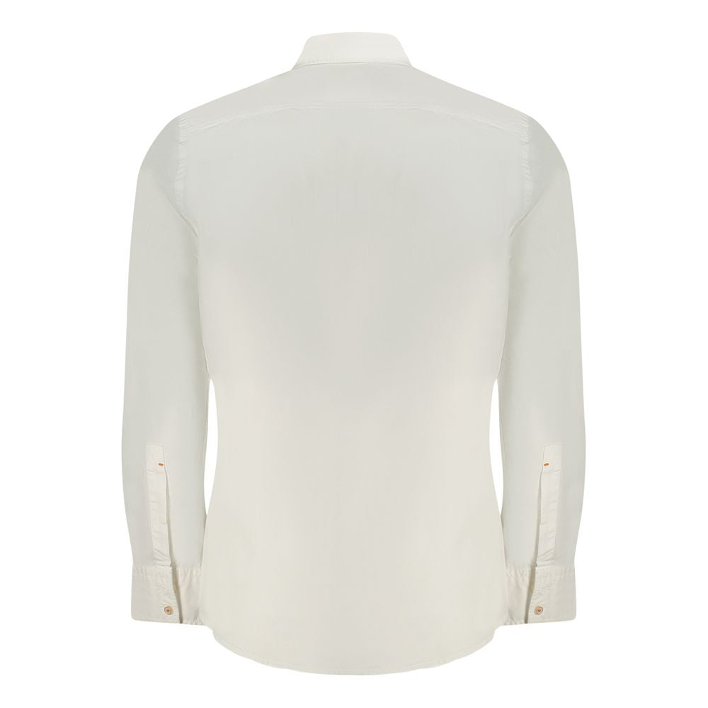 Camicia da uomo Hugo Boss in cotone bianco