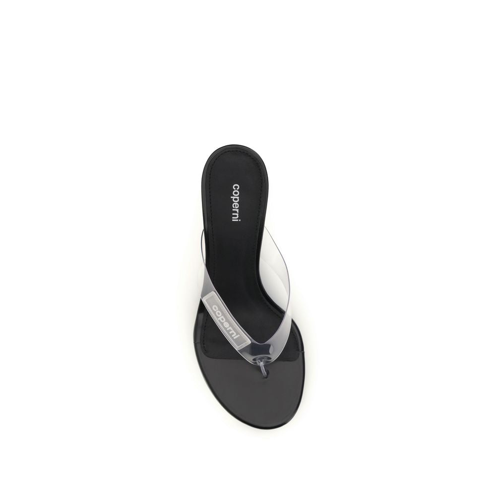Infradito Coperni in PVC nero