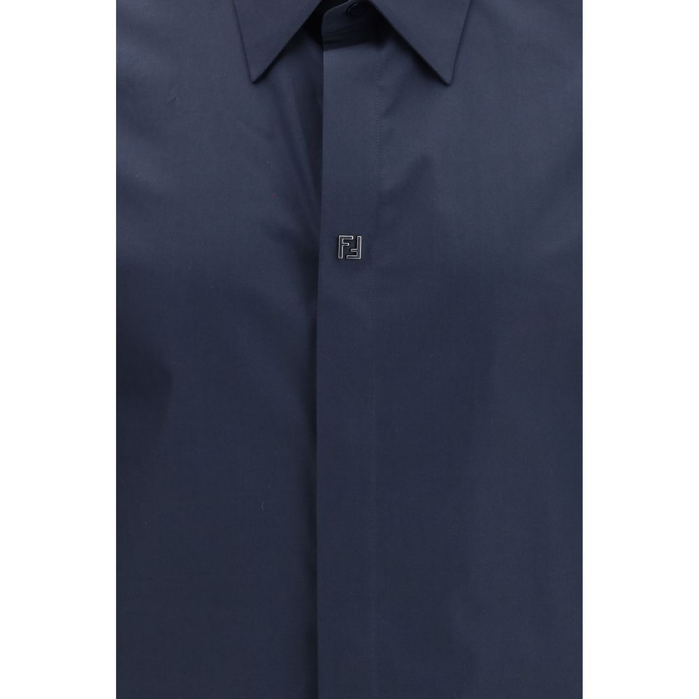 Chemise Fendi en coton bleu