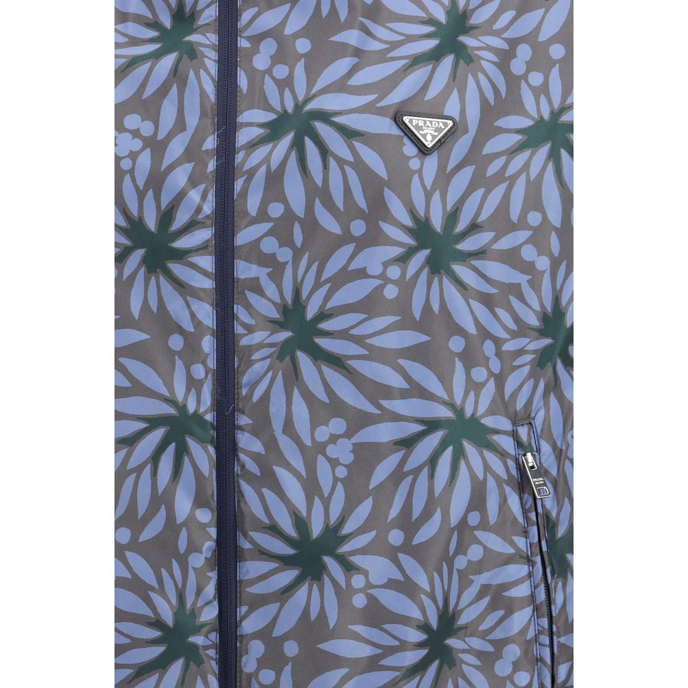 Veste Prada en polyamide recyclé bleu