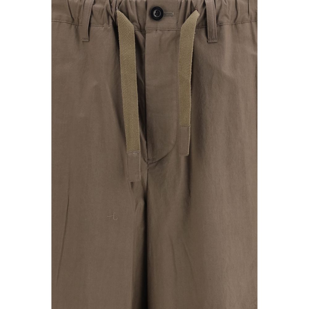 Pantaloni Casual Sacai Marroni in Cotone