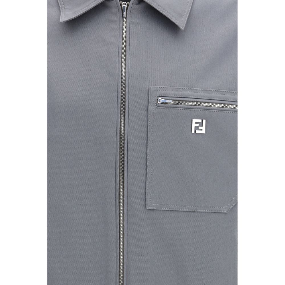 Giacca Fendi in cotone grigio