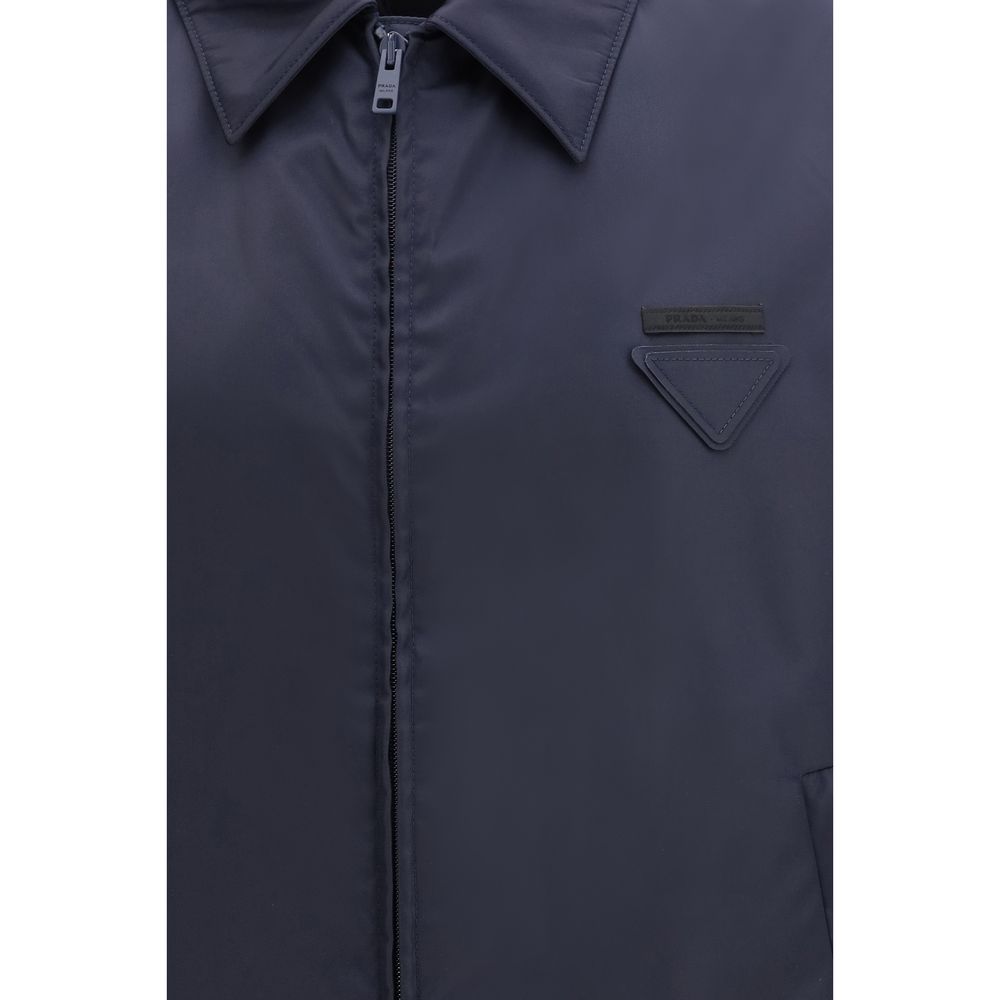 Giacca Prada in nylon blu