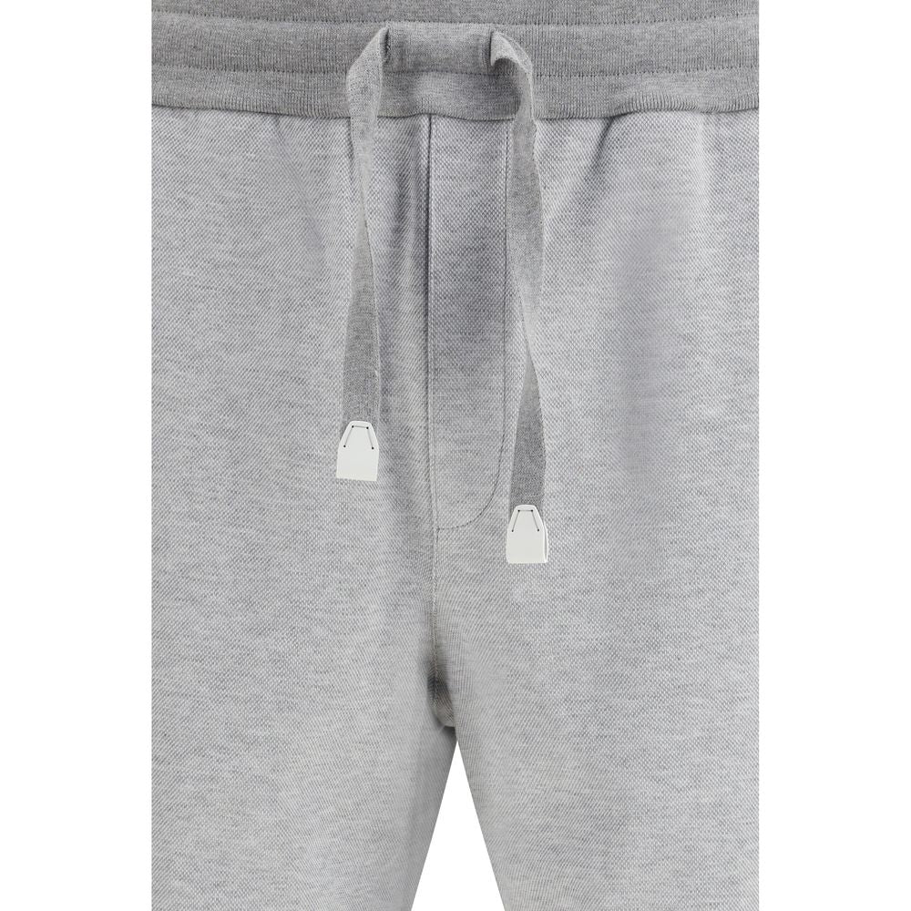 Brioni Jogger grigi in cotone (Pantaloni da allenamento)
