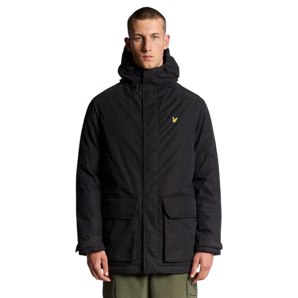 Lyle & Scott Parka in poliestere nero
