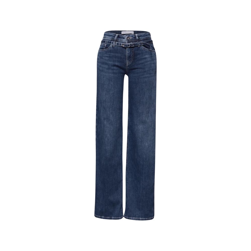 Jeans décontracté en coton bleu Street One
