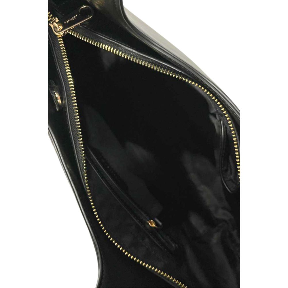 Borsa a spalla Twinset da donna in PU nero