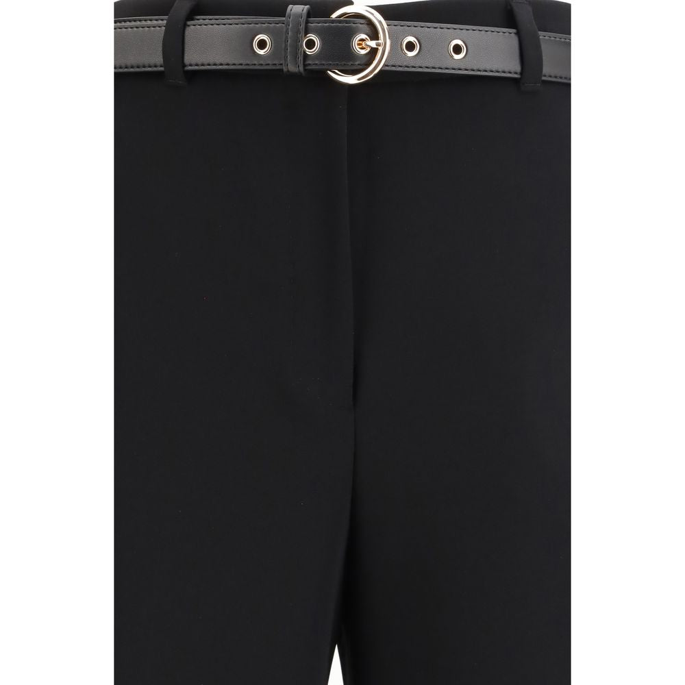 Pantalon de ville en triacétate noir Max Mara