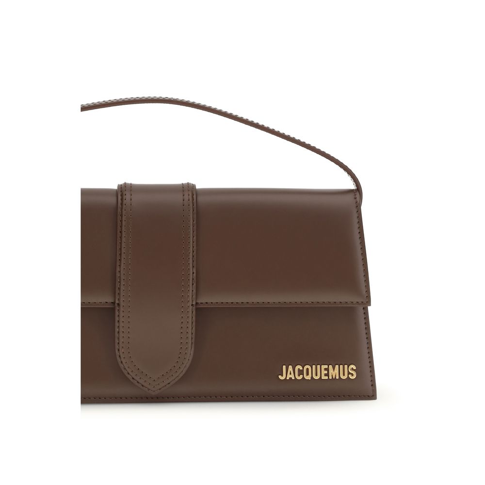 Borsa a spalla Jacquemus in pelle di vitello marrone Bos Taurus
