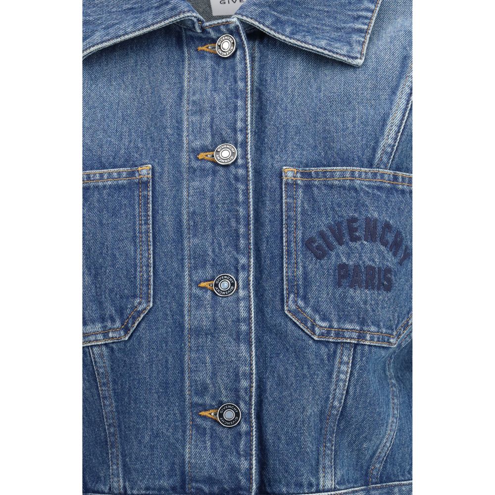 Giacca in denim di cotone blu Givenchy