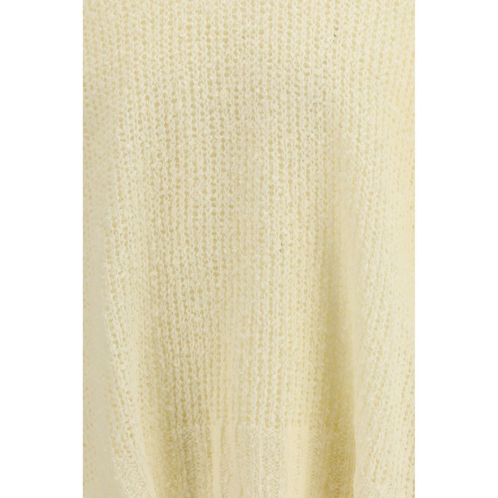 Felpa Jil Sander bicolore in lino