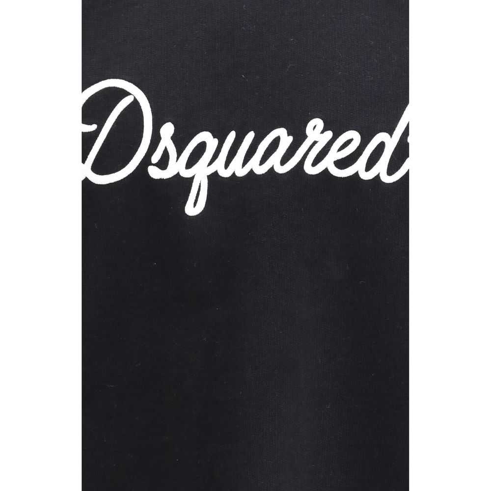 Sweat-shirt en coton noir Dsquared²