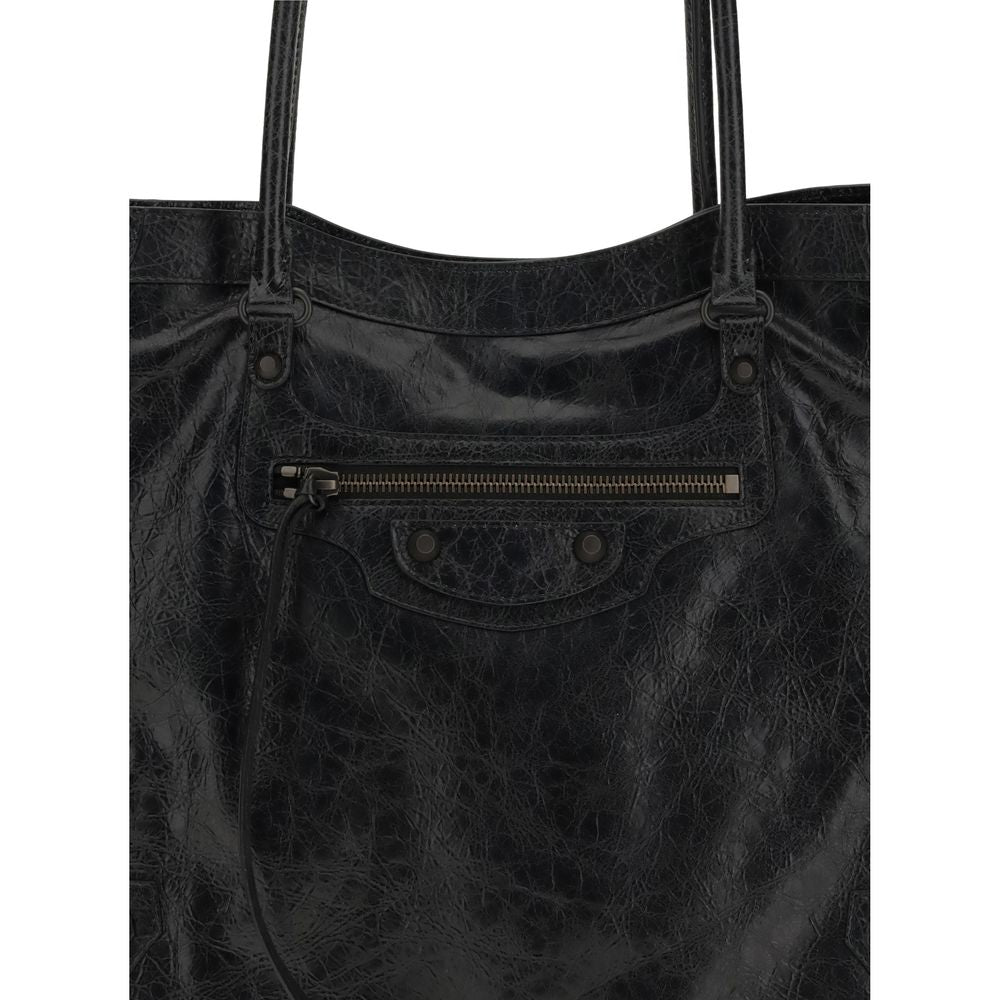 Sac bandoulière Balenciaga en agneau noir Ovis Aries Aries