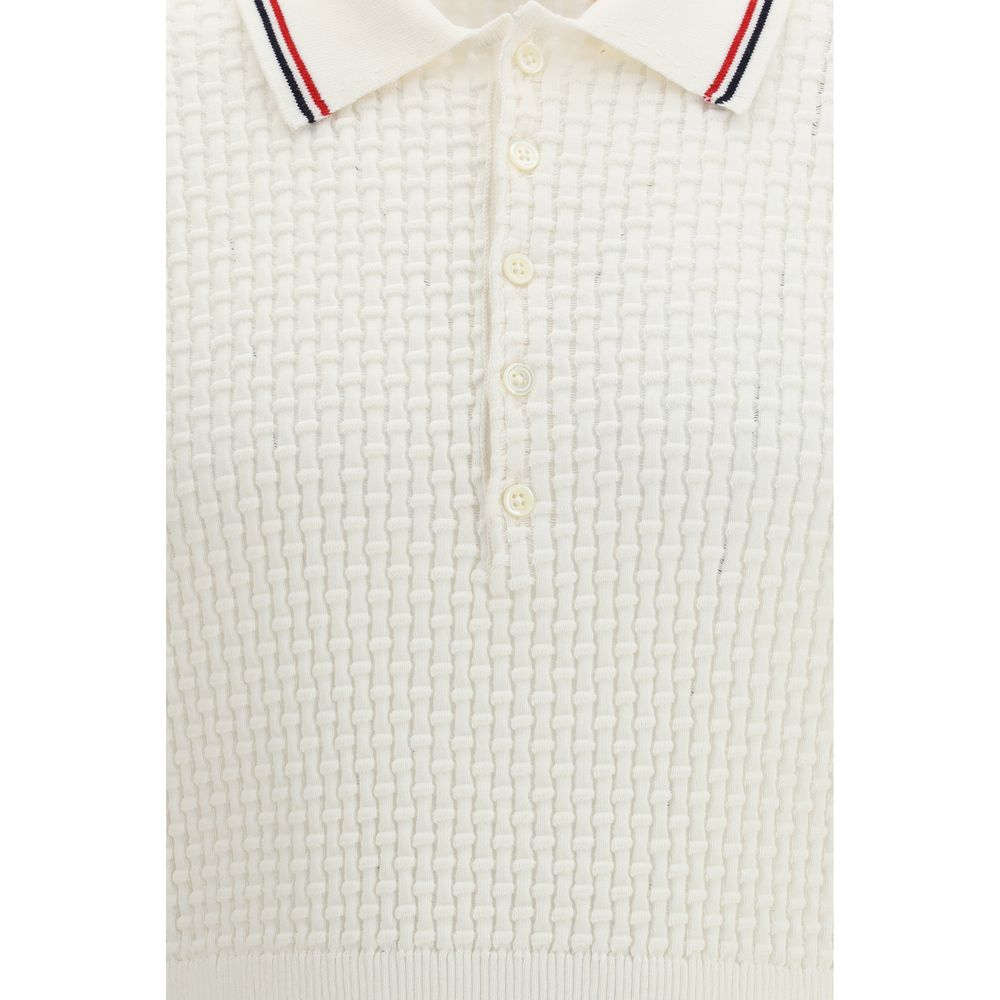 Polo Thom Browne in cotone bianco
