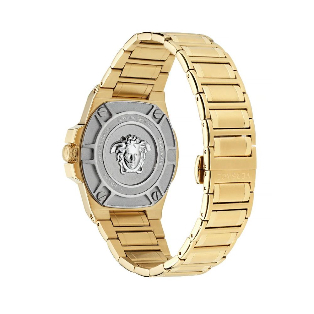 Orologio Versace da donna in acciaio inossidabile dorato