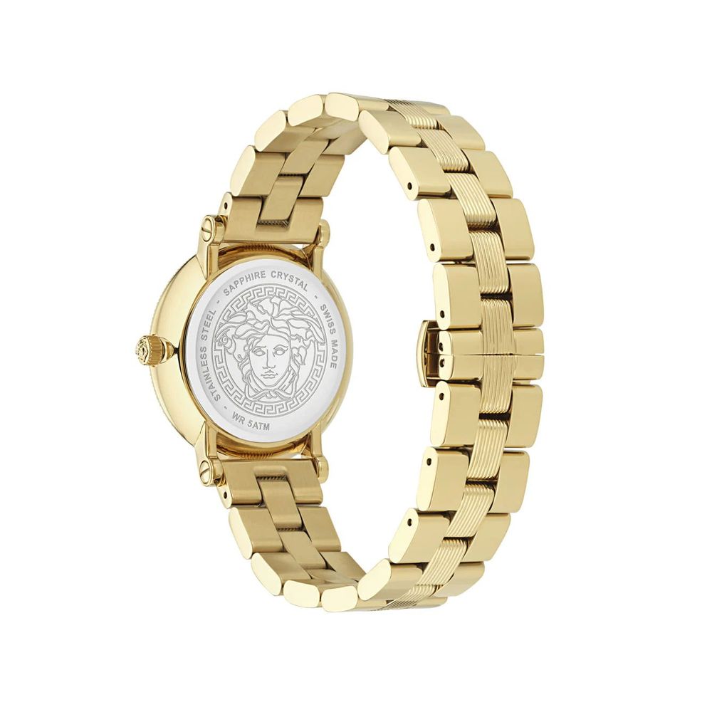 Orologio Versace da donna in acciaio inossidabile dorato
