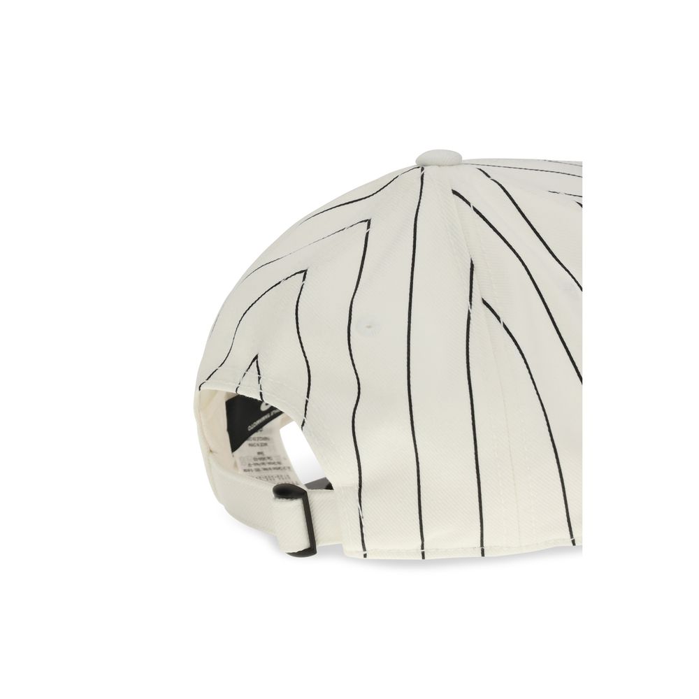 Y-3 Cappellino Bianco in Poliestere (Cappello da baseball)