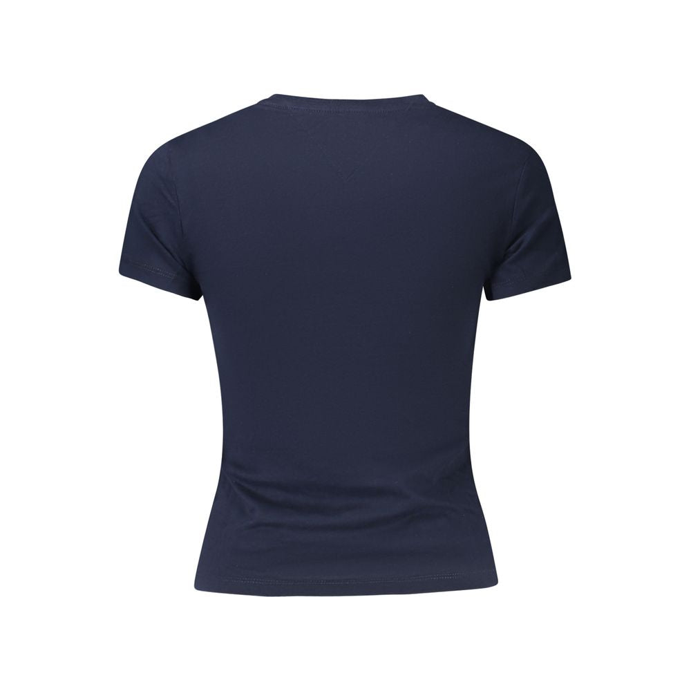 T-shirt da donna Tommy Hilfiger in cotone blu