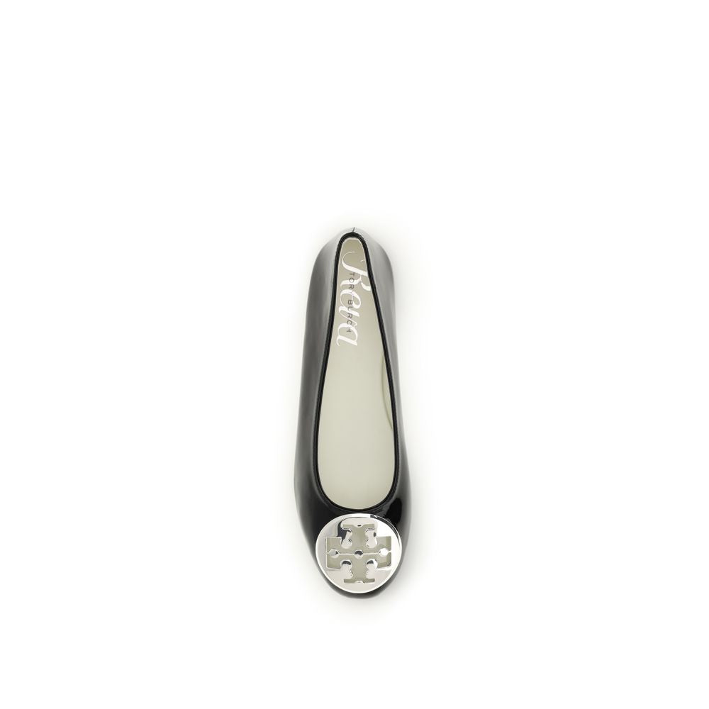 Ballerines Tory Burch en cuir de veau noir Bos Taurus