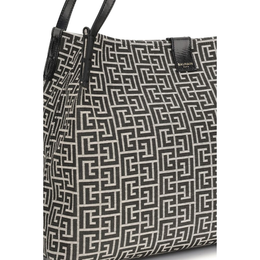 Borsa a Spalla Balmain Nera in Cotone