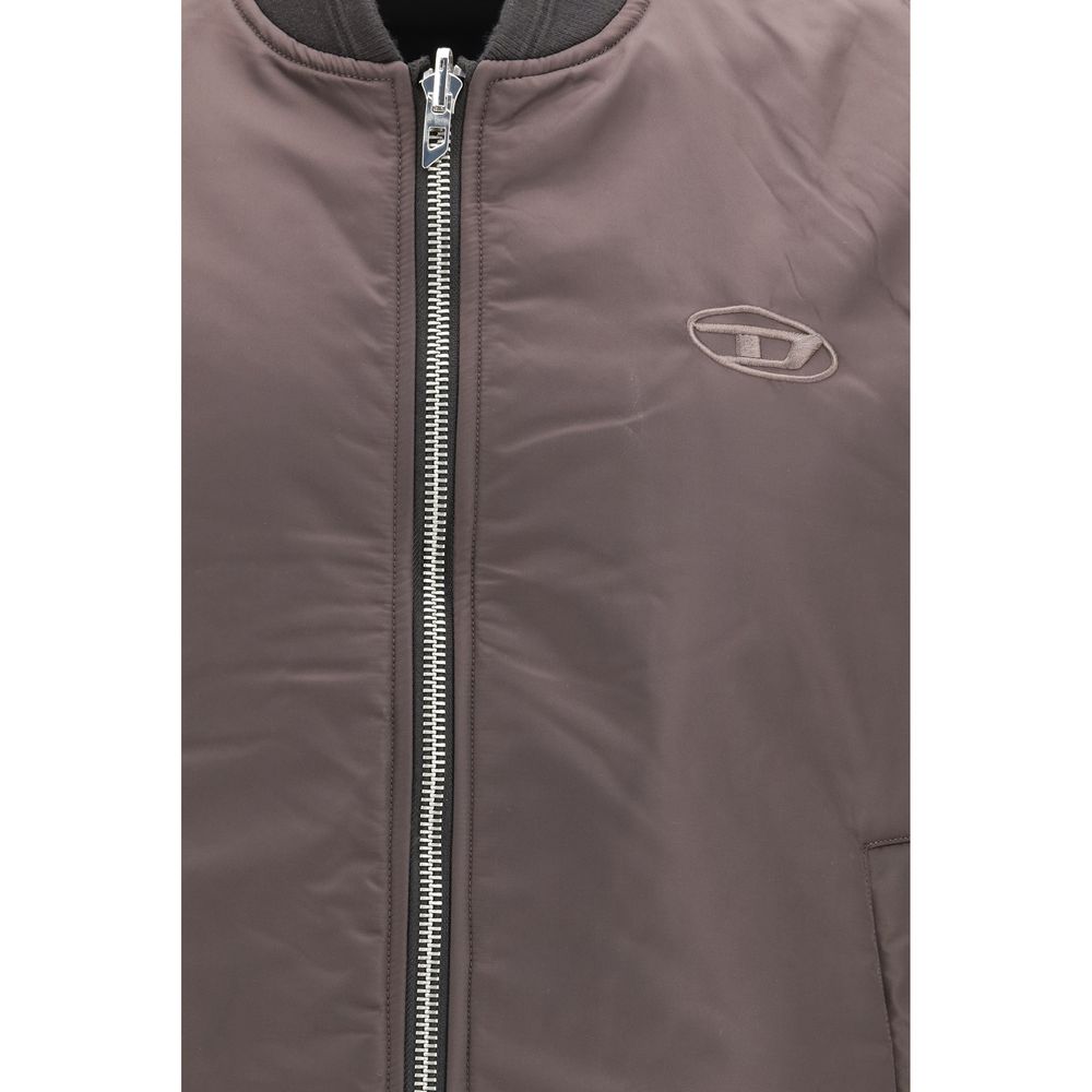 Gilet Diesel in poliammide marrone senza maniche