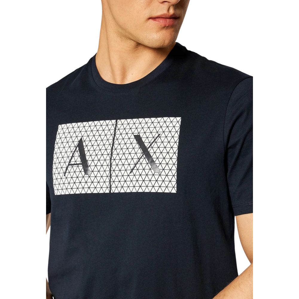 T-shirt Armani Exchange in cotone blu