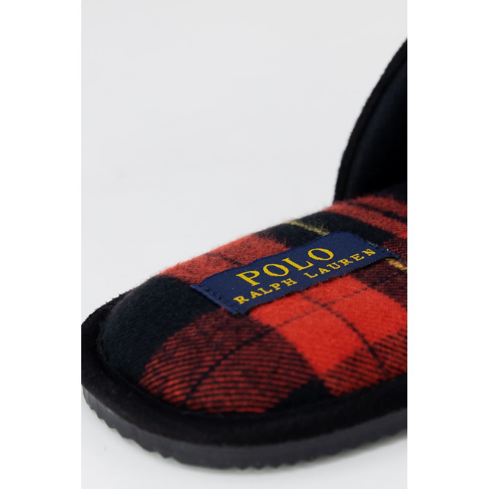 Pantofole Ralph Lauren in poliestere nero