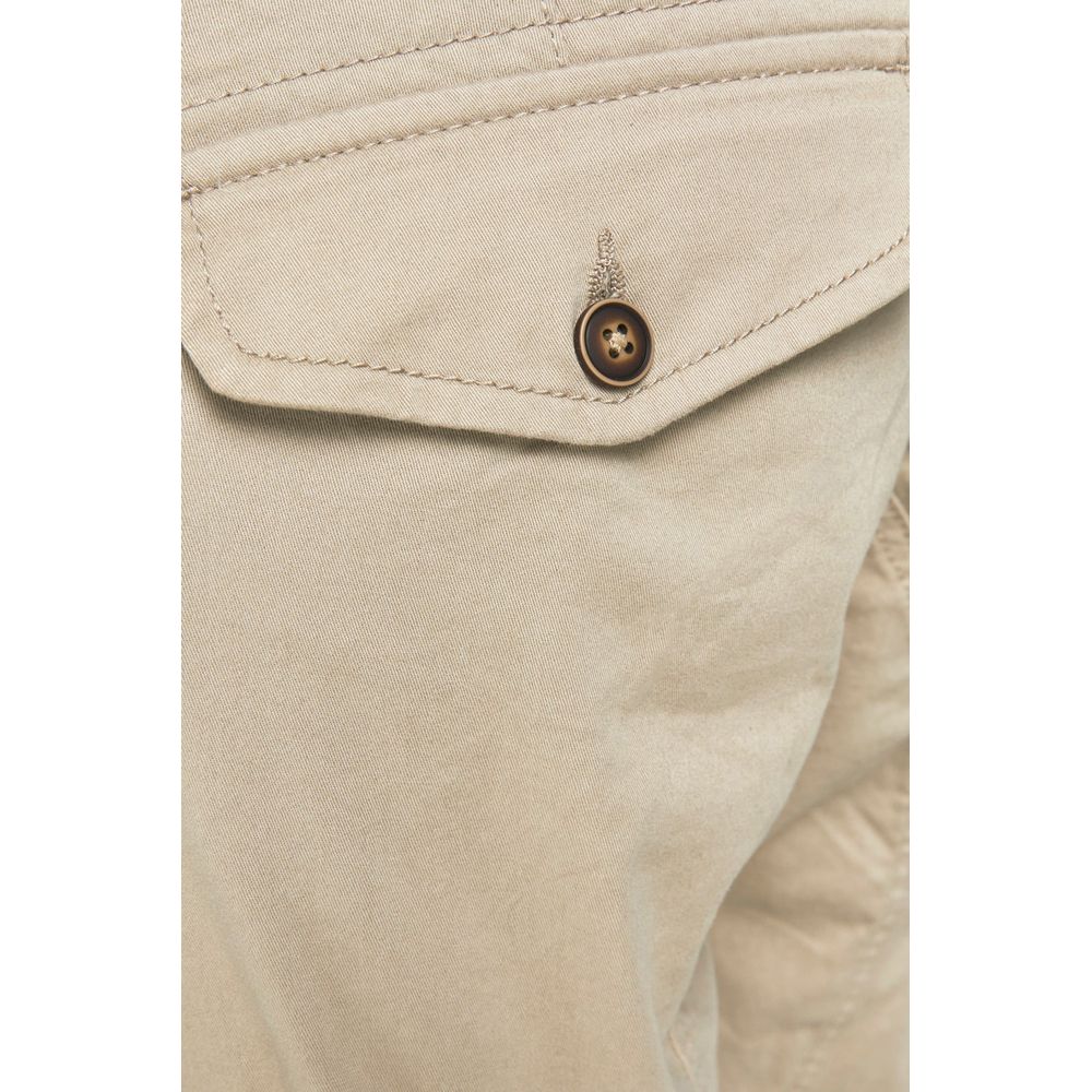 Pantaloni Cargo Jack Jones Beige in Cotone
