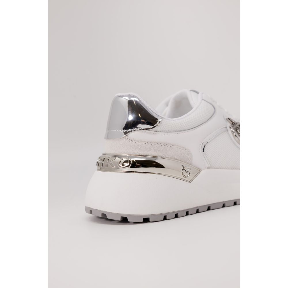 Sneakers basse PINKO in pelle bianca