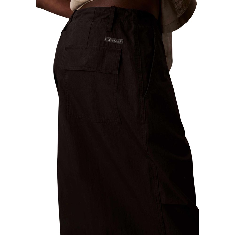 Calvin Klein Jeans Joggers Neri in Cotone (Pantaloni da Allenamento)