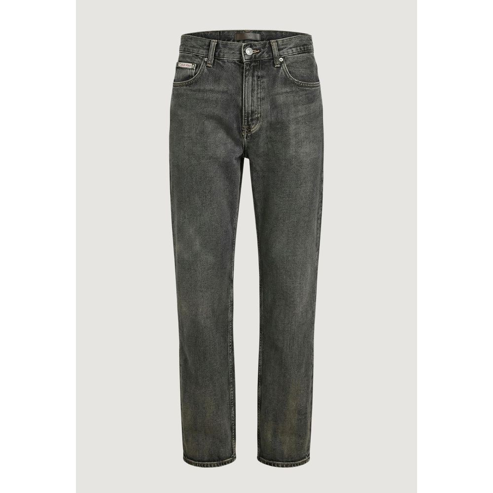 Calvin Klein Jeans Jeans Beige in Cotone Vestibilità Rilassata