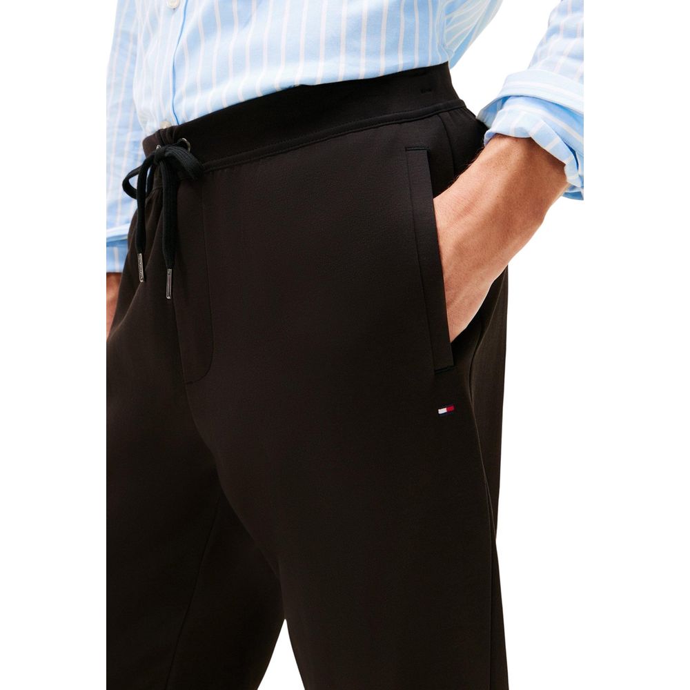 Pantaloni da jogging Tommy Hilfiger neri in cotone (pantaloni da allenamento)