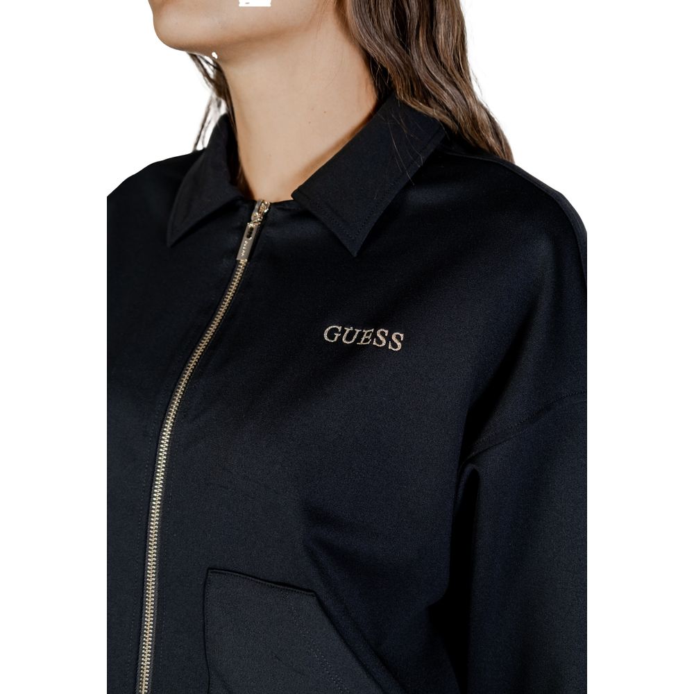 Guess Felpa in Poliammide Nera Attiva