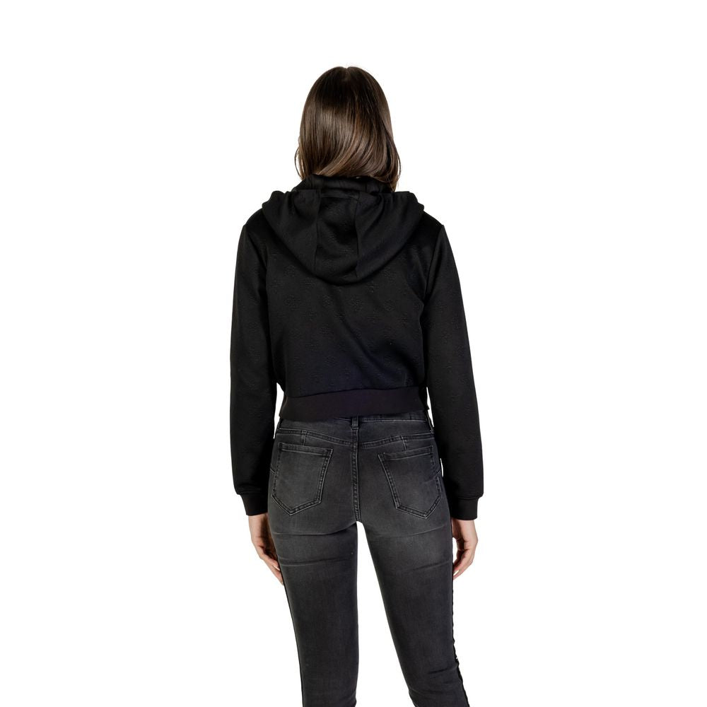 Guess Felpa con Cappuccio in Poliestere Nera Attiva