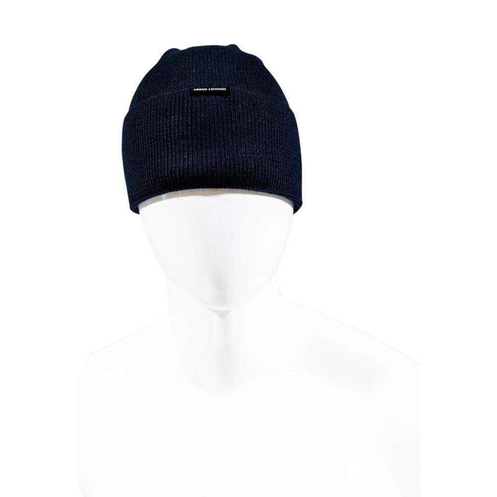Cappellino Armani Exchange blu con piume di marabù (Cappellino da baseball)