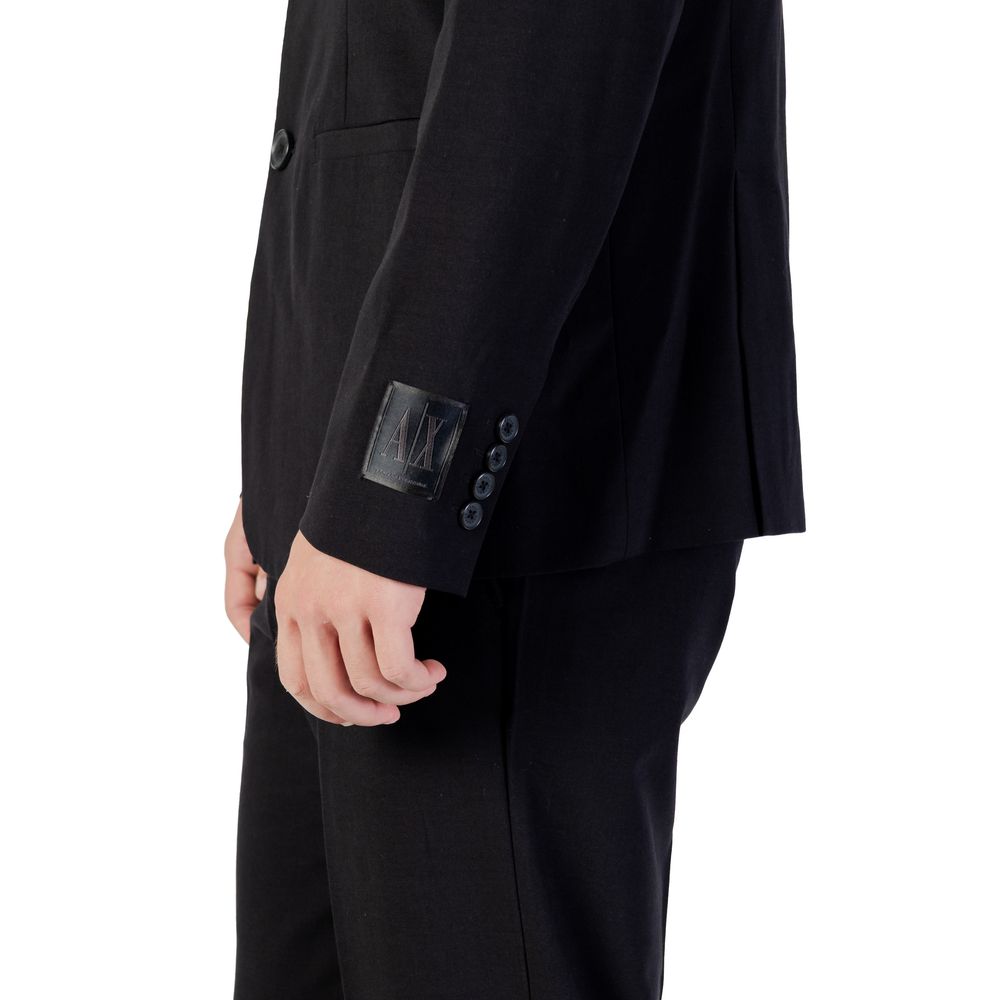 Blazer in Lyocell Nero Armani Exchange