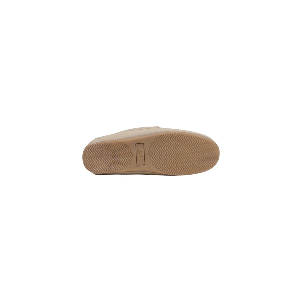 Pantofole in tessuto beige Ralph Lauren