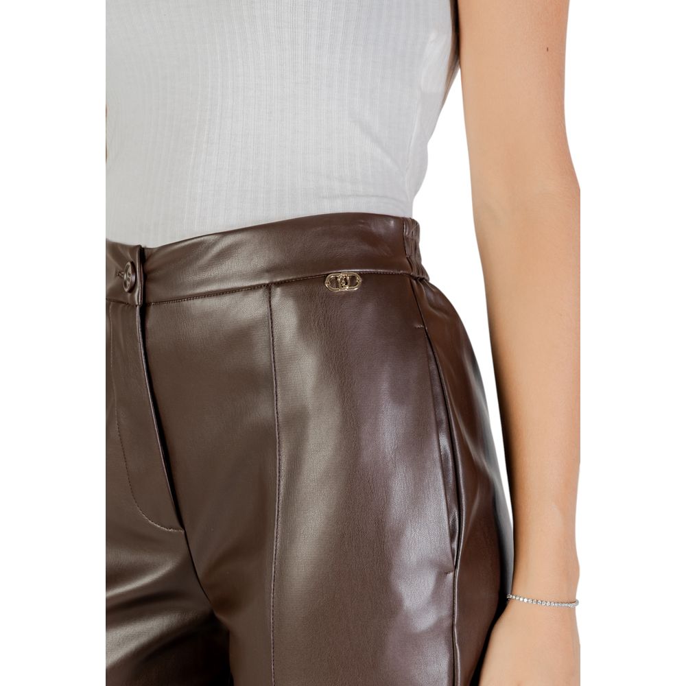 Pantaloni Casual Liu Jo Marroni in Poliestere