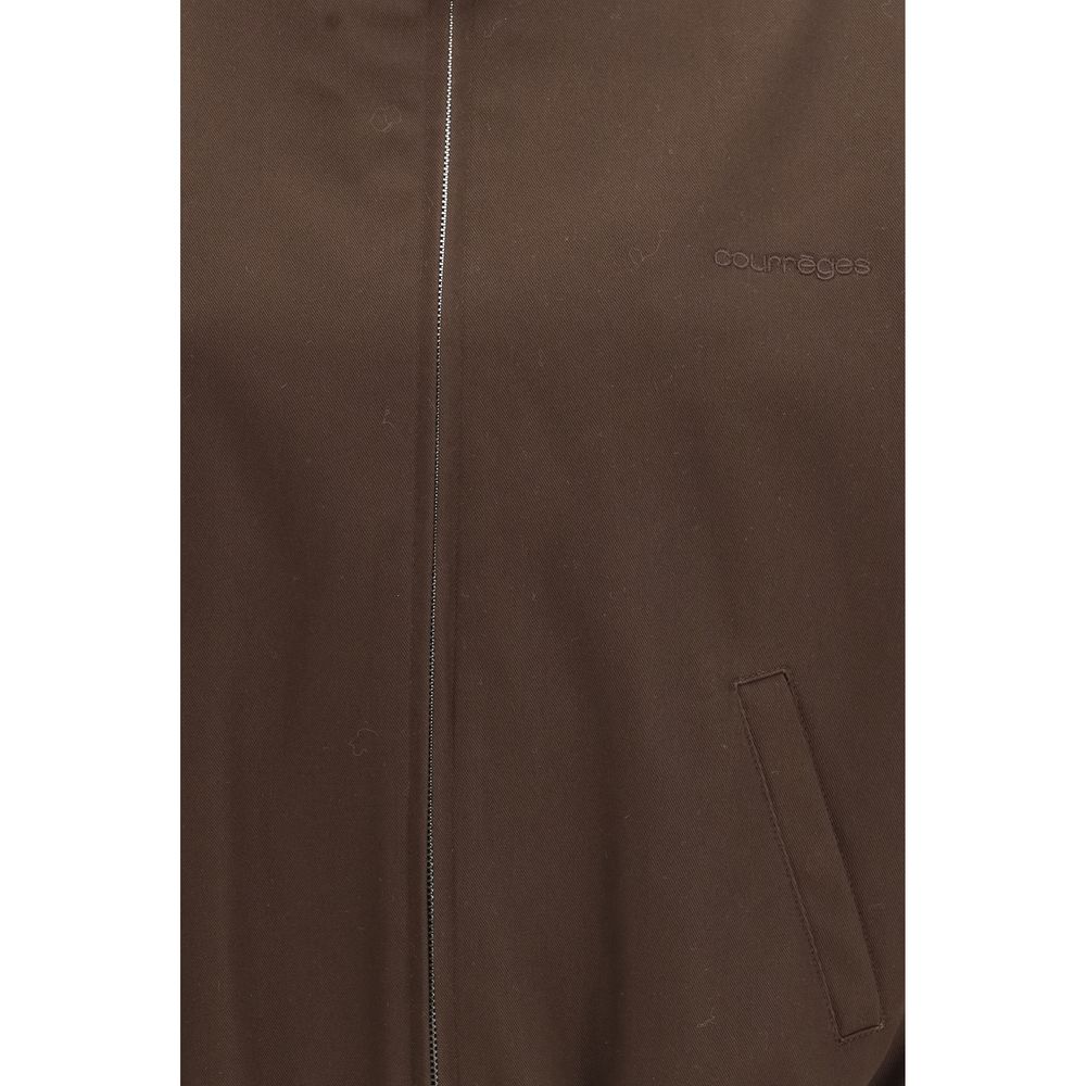 Bomber Courrèges in poliestere marrone