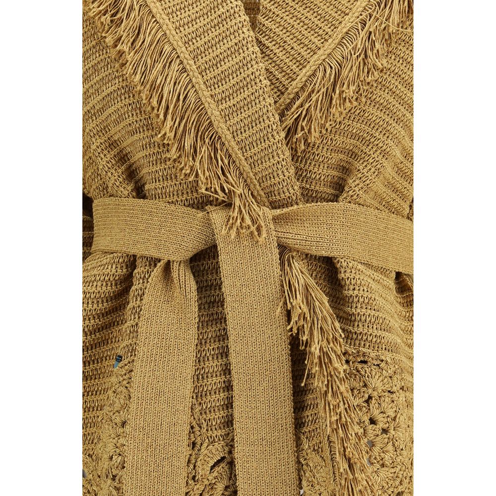 Cardigan Alanui in poliestere dorato