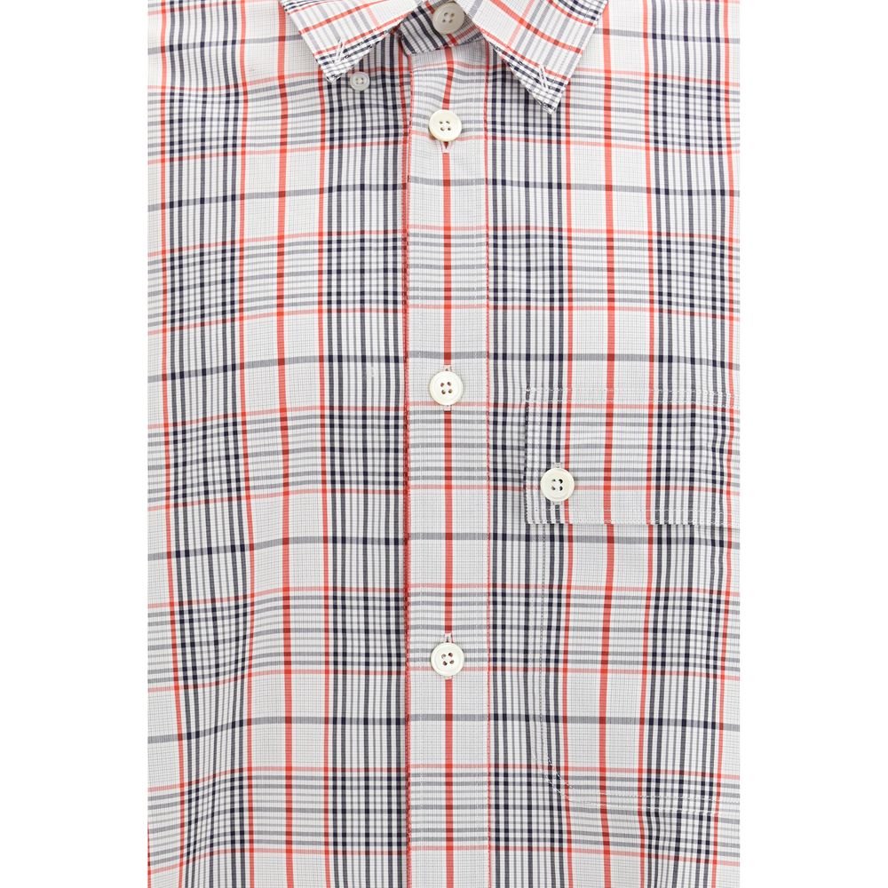 Camicia Thom Browne con motivo in tessuto multicolore