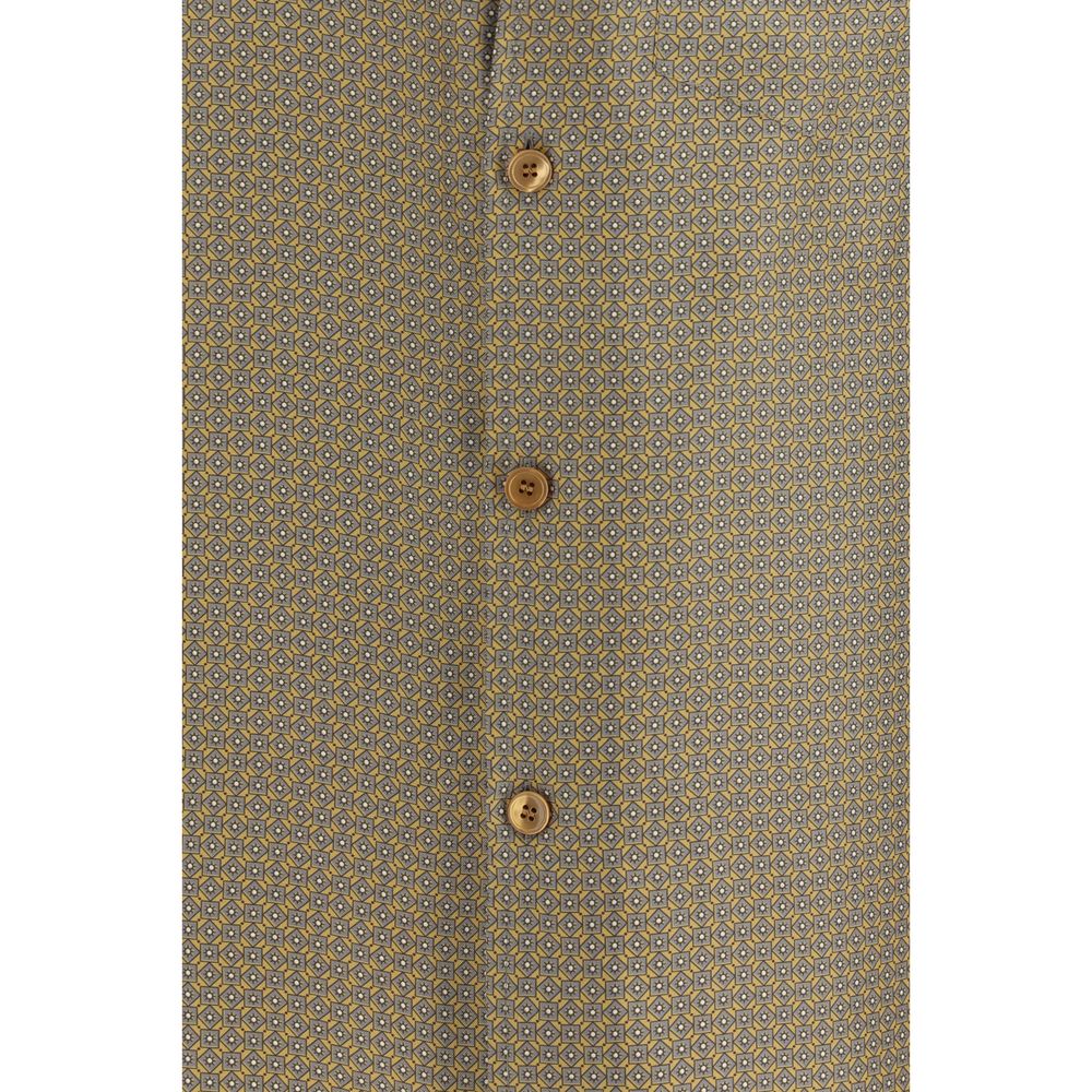 Camicia Saint Laurent in seta multicolore a fantasia