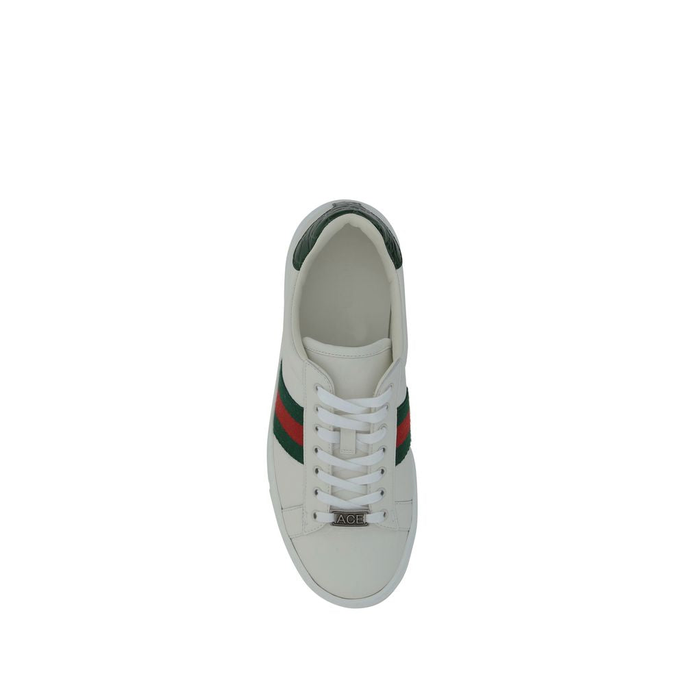 Sneakers basse Gucci in pelle di vitello bianca Bos Taurus