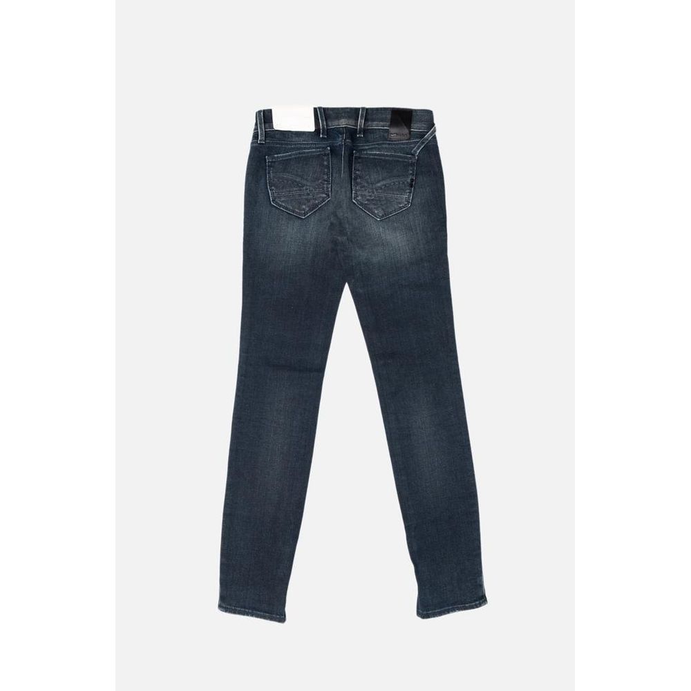 Jeans in denim di cotone blu Gas