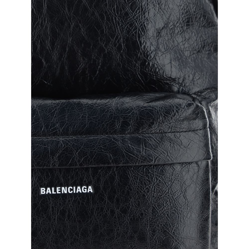 Zaino Balenciaga in agnello nero Ovis Aries Aries