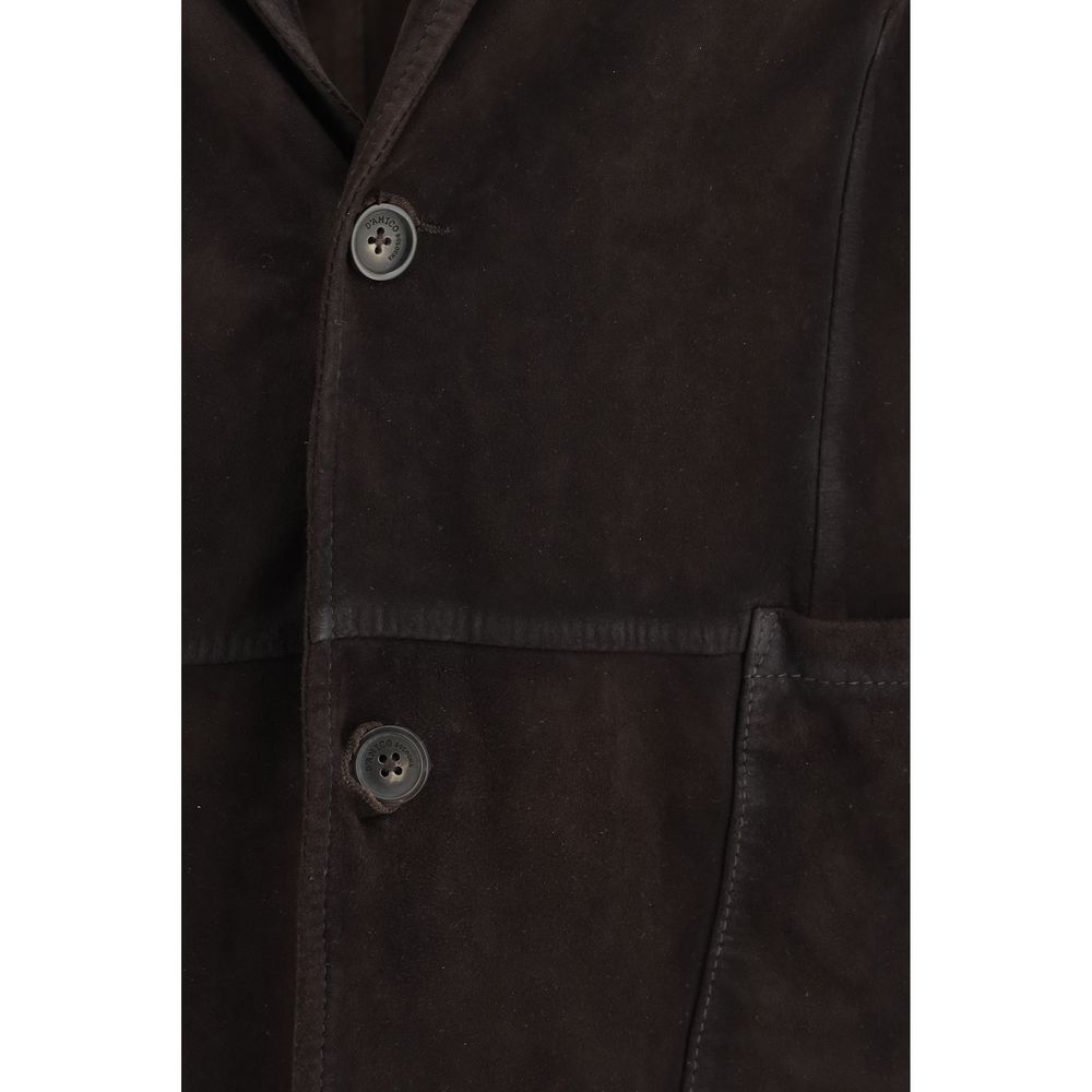 Giacca in pelle Ovis Aries Aries D'amico Brown Lamb
