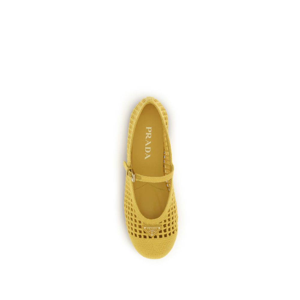 Ballerine Prada bicolore in cotone