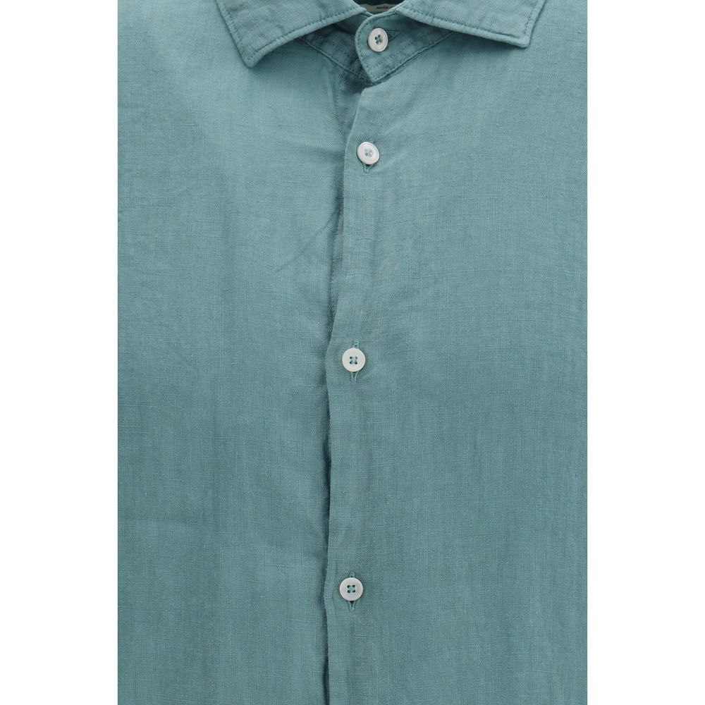 Camicia in lino bicolore Brooksfield