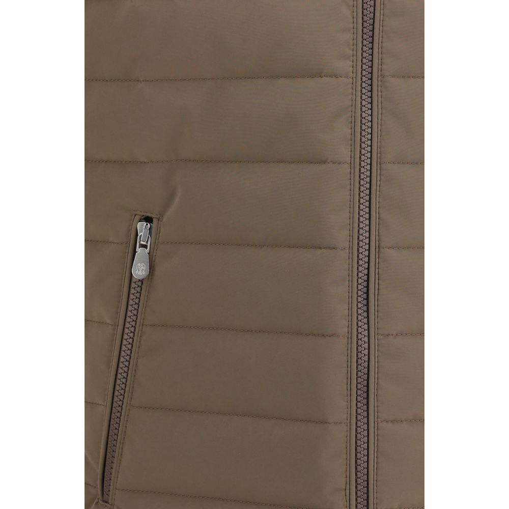 Brunello Cucinelli Gilet in Poliestere Beige Senza Maniche