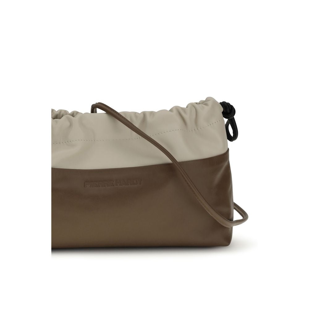 Borsa Clutch Pierre Hardy in Pelle di Vitello Marrone Bos Taurus